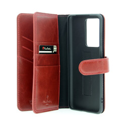 Pierre Cardin Rood hoesje voor Samsung Galaxy S20 Ultra - Book Case - Echt leder