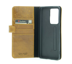 Pierre Cardin Pierre Cardin Bruin hoesje Samsung Galaxy S20 Ultra - Book Case - Echt leder Pierre Cardin Pierre Cardin Bruin hoesje Samsung Galaxy S20 Ultra - Book Case - Echt leder