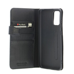 Pierre Cardin Zwart hoesje Samsung Galaxy S20 Plus - Book Case - Echt leder