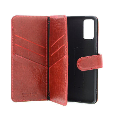 Pierre Cardin Pierre Cardin Samsung Galaxy S20 Plus rouge Book type housse - Cuir véritable Pierre Cardin Pierre Cardin Samsung Galaxy S20 Plus rouge Book type housse - Cuir véritable