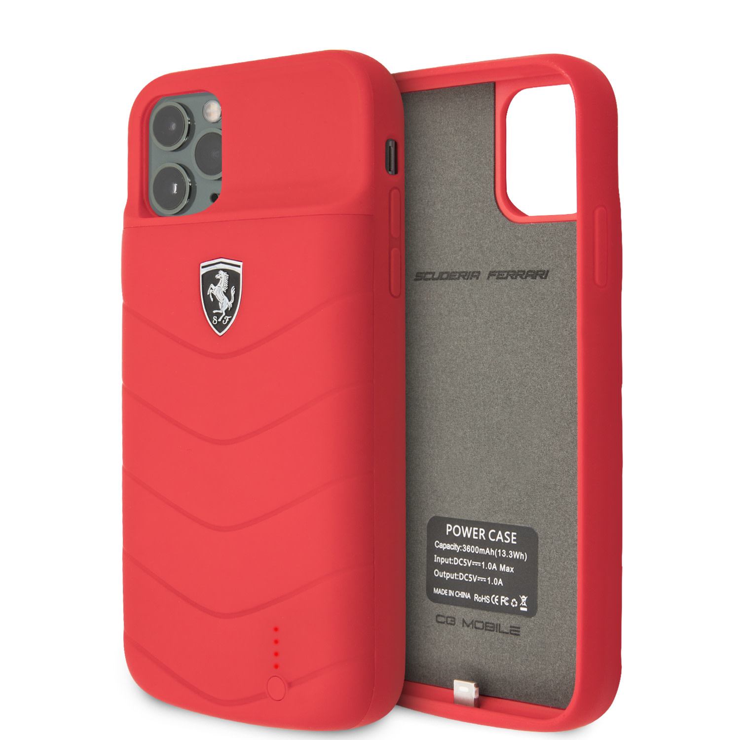 Ferrari Ferrari iPhone 11 Pro full cover power case lichtgewicht - Rood