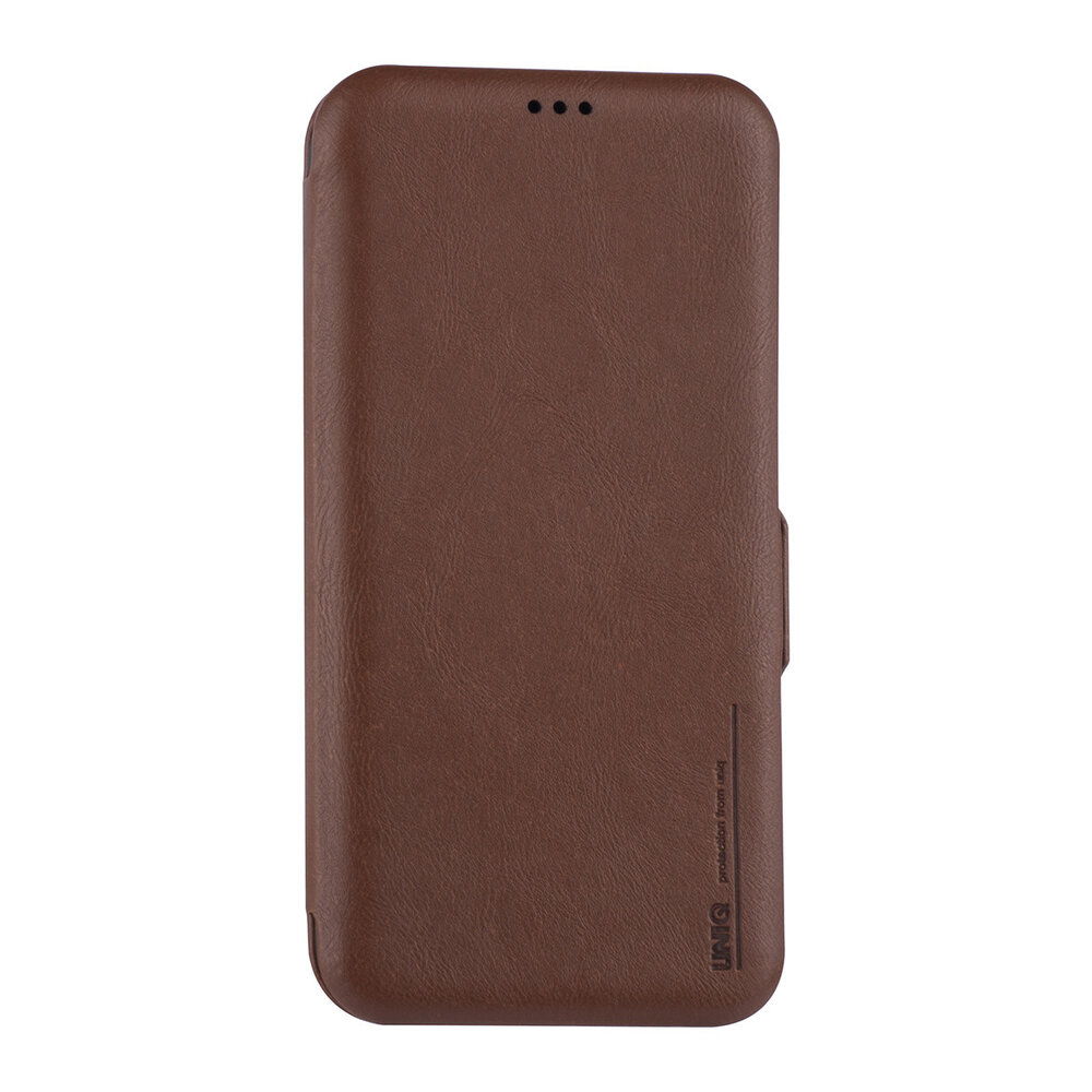 UNIQ Accessory UNIQ Accessory Bruin hoesje iPhone 12 Pro Max - Book Case UNIQ Accessory UNIQ Accessory Bruin hoesje iPhone 12 Pro Max - Book Case