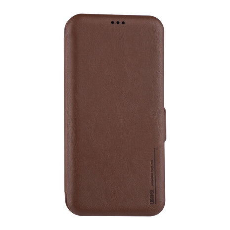 UNIQ Accessory UNIQ Accessory Bruin hoesje iPhone 12 Pro Max - Book Case UNIQ Accessory UNIQ Accessory Bruin hoesje iPhone 12 Pro Max - Book Case