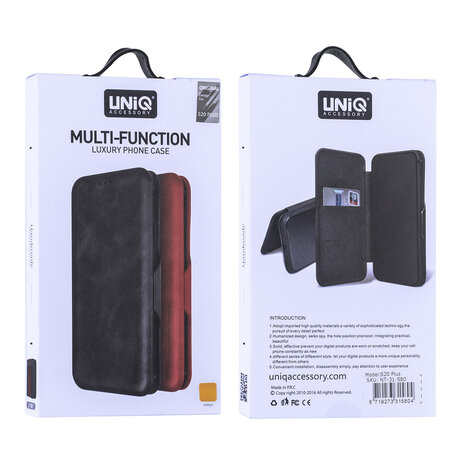 UNIQ Accessory Samsung Galaxy S20 Plus Light Brown Book type case - Card Holder UNIQ Accessory Samsung Galaxy S20 Plus Light Brown Book type case - Card Holder