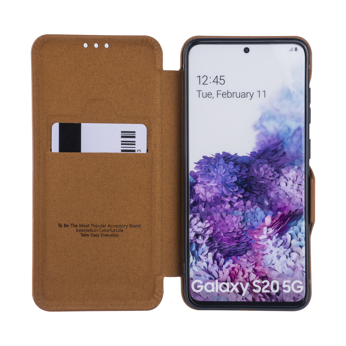 UNIQ Accessory UNIQ Accessory Samsung Galaxy S20 Book Case hoesje - Licht Bruin, foto 2 van 6