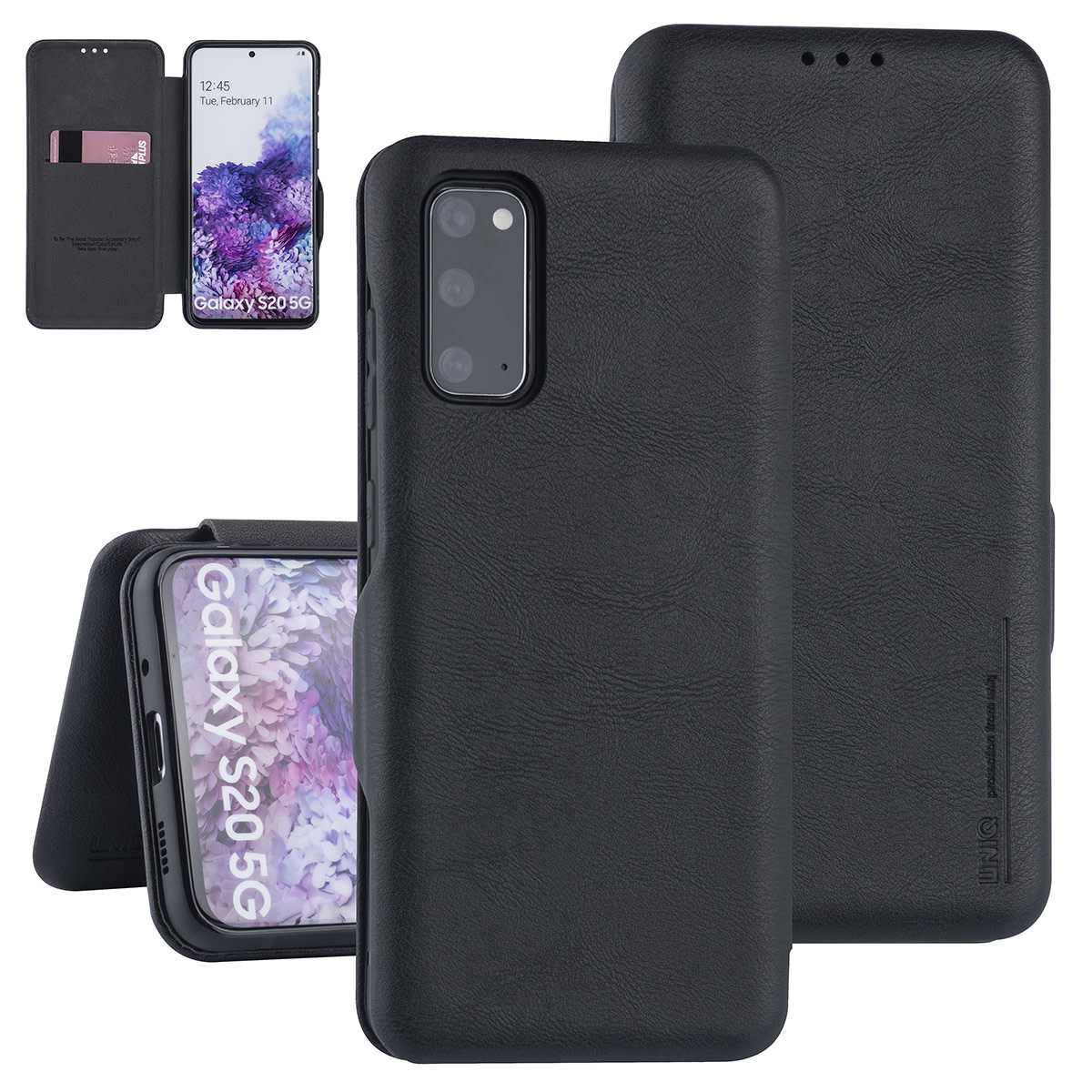 UNIQ Accessory UNIQ Accessory Samsung Galaxy S20 Book Case hoesje - Zwart