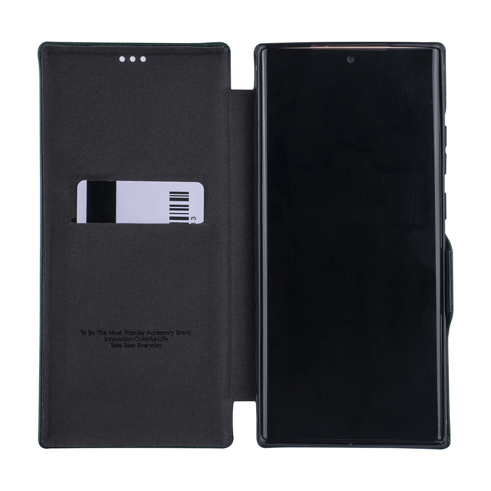UNIQ Accessory Samsung Galaxy Note 20 Ultra Green Book type case - Card Holder UNIQ Accessory Samsung Galaxy Note 20 Ultra Green Book type case - Card Holder