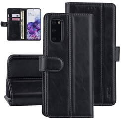 Zwart hoesje Samsung Galaxy S20 - Book Case - PU leather
