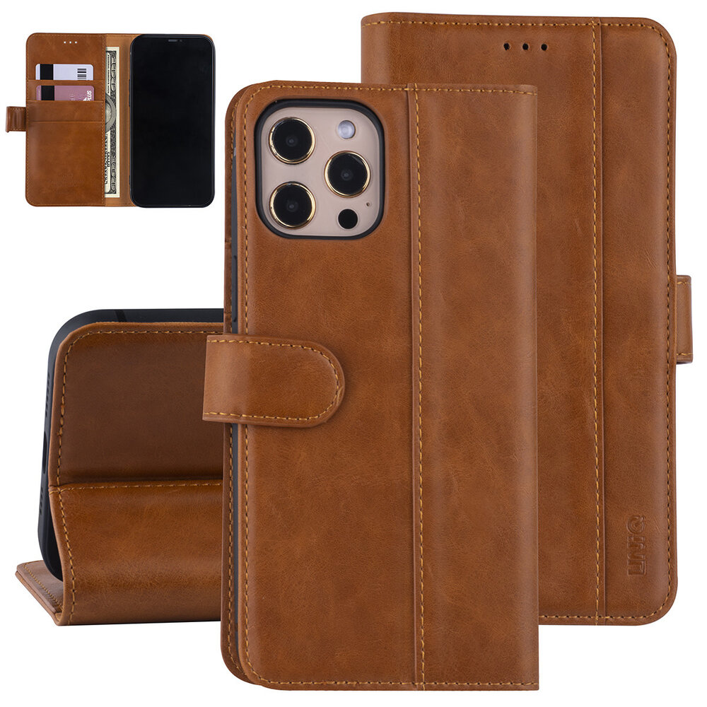 UNIQ Accessory Apple iPhone 12 Pro Max Braun Book-Case hul - PU-Leder UNIQ Accessory Apple iPhone 12 Pro Max Braun Book-Case hul - PU-Leder