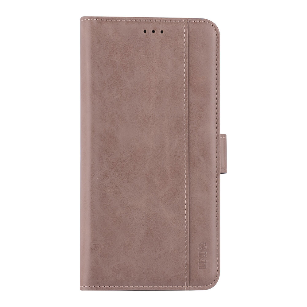 UNIQ Accessory Apple iPhone 12 Pro Max Rose Book type housse - Faux cuir UNIQ Accessory Apple iPhone 12 Pro Max Rose Book type housse - Faux cuir