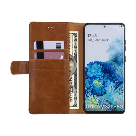 UNIQ Accessory Samsung Galaxy S20 Plus Brown Book type case - PU leather UNIQ Accessory Samsung Galaxy S20 Plus Brown Book type case - PU leather