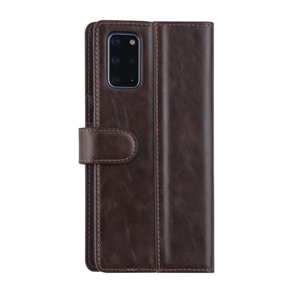 UNIQ Accessory Samsung Galaxy S20 Plus Dark Brown Book type case - PU leather UNIQ Accessory Samsung Galaxy S20 Plus Dark Brown Book type case - PU leather