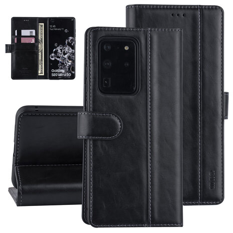 UNIQ Accessory Samsung Galaxy S20 Ultra Schwarz Book-Case hul - PU-Leder UNIQ Accessory Samsung Galaxy S20 Ultra Schwarz Book-Case hul - PU-Leder