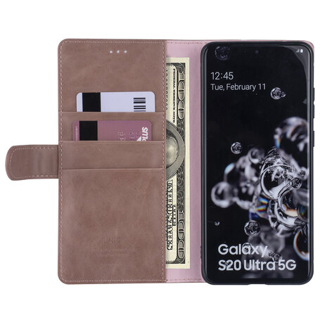 UNIQ Accessory Samsung Galaxy S20 Ultra Pink Book type case - PU leather UNIQ Accessory Samsung Galaxy S20 Ultra Pink Book type case - PU leather