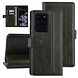 UNIQ Accessory Samsung Galaxy S20 Ultra Vert foncé Book type housse - Faux cuir UNIQ Accessory Samsung Galaxy S20 Ultra Vert foncé Book type housse - Faux cuir