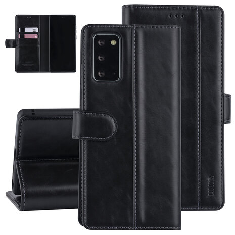 UNIQ Accessory Samsung Galaxy Note 20 Black Book type case - PU leather UNIQ Accessory Samsung Galaxy Note 20 Black Book type case - PU leather
