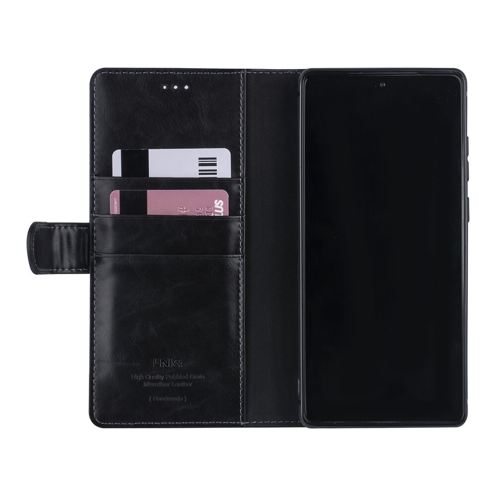 UNIQ Accessory Samsung Galaxy Note 20 Black Book type case - PU leather UNIQ Accessory Samsung Galaxy Note 20 Black Book type case - PU leather