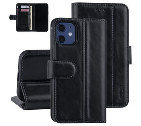 UNIQ Accessory iPhone 12 Mini Book Case hoesje - Zwart - PU leather UNIQ Accessory iPhone 12 Mini Book Case hoesje - Zwart - PU leather