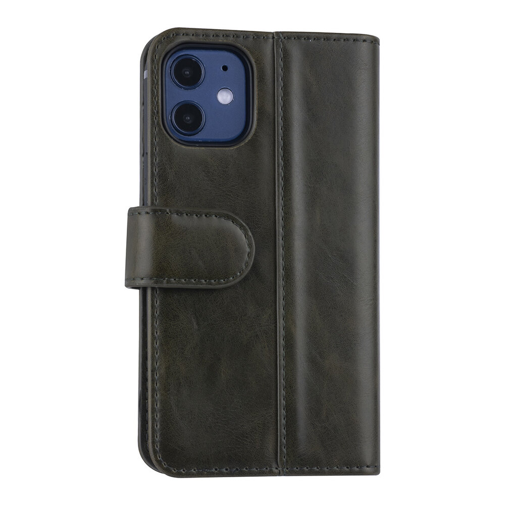 UNIQ Accessory Apple iPhone 12 Mini Vert foncé Book type housse - Faux cuir UNIQ Accessory Apple iPhone 12 Mini Vert foncé Book type housse - Faux cuir