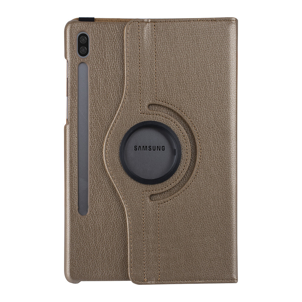Samsung Galaxy Tab S6 Goud Book Case Tablethoes - PU Samsung Galaxy Tab S6 Goud Book Case Tablethoes - PU