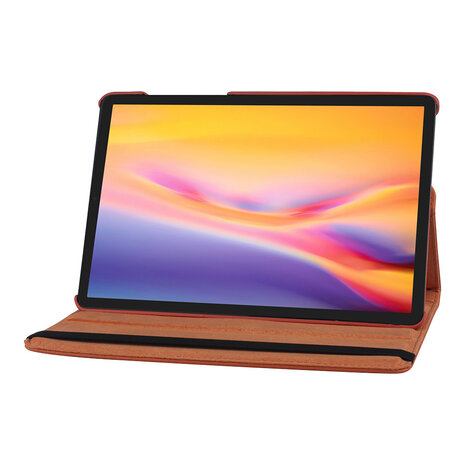 Samsung Galaxy Tab S6 Oranje Book Case Tablethoes - PU Samsung Galaxy Tab S6 Oranje Book Case Tablethoes - PU