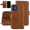 UNIQ Accessory iPhone 12 Mini Book Case hoesje - Bruin - PU leather