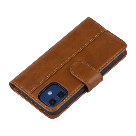 UNIQ Accessory Apple iPhone 12 Mini Brown Book type case - PU leather UNIQ Accessory Apple iPhone 12 Mini Brown Book type case - PU leather