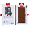 UNIQ Accessory iPhone 12 Mini Book Case hoesje - Bruin - PU leather