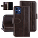 UNIQ Accessory Apple iPhone 12 Mini Dark Brown Book type case - PU leather UNIQ Accessory Apple iPhone 12 Mini Dark Brown Book type case - PU leather