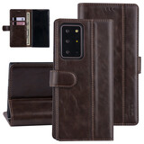 UNIQ Accessory DonkerBruin hoesje Samsung Galaxy Note 20 Ultra - Book Case - PU leather