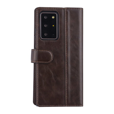 UNIQ Accessory DonkerBruin hoesje Samsung Galaxy Note 20 Ultra - Book Case - PU leather UNIQ Accessory DonkerBruin hoesje Samsung Galaxy Note 20 Ultra - Book Case - PU leather