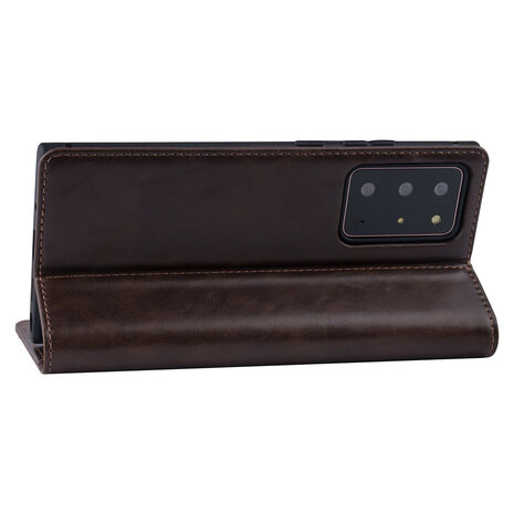 UNIQ Accessory DonkerBruin hoesje Samsung Galaxy Note 20 Ultra - Book Case - PU leather UNIQ Accessory DonkerBruin hoesje Samsung Galaxy Note 20 Ultra - Book Case - PU leather