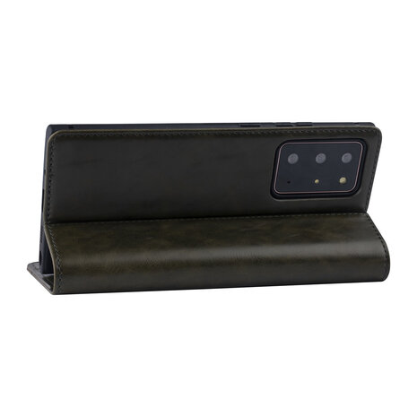 UNIQ Accessory DonkerGroen hoesje Samsung Galaxy Note 20 Ultra - Book Case - PU leather UNIQ Accessory DonkerGroen hoesje Samsung Galaxy Note 20 Ultra - Book Case - PU leather