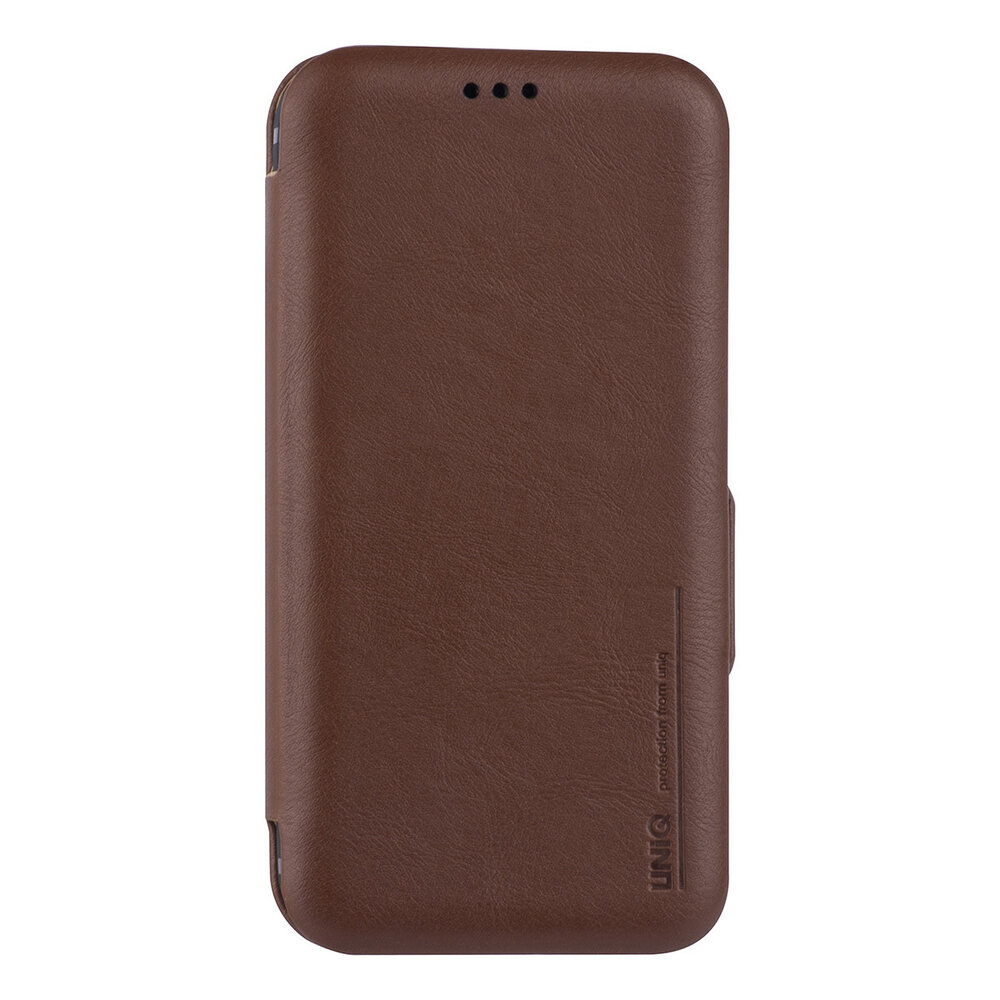 UNIQ Accessory UNIQ Accessory Bruin hoesje iPhone 12 Mini - Book Case UNIQ Accessory UNIQ Accessory Bruin hoesje iPhone 12 Mini - Book Case