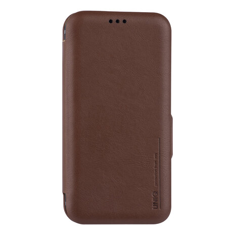 UNIQ Accessory UNIQ Accessory Bruin hoesje iPhone 12 Mini - Book Case UNIQ Accessory UNIQ Accessory Bruin hoesje iPhone 12 Mini - Book Case