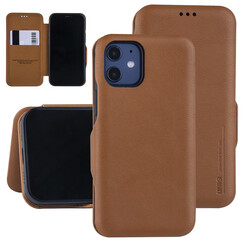 UNIQ Accessory LichtBruin hoesje iPhone 12 Mini - Book Case