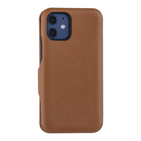 UNIQ Accessory Apple iPhone 12 Mini Light Brown Book type case - Card Holder UNIQ Accessory Apple iPhone 12 Mini Light Brown Book type case - Card Holder
