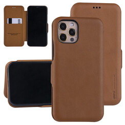 UNIQ Accessory LichtBruin hoesje iPhone 12 - 12 Pro - Book Case
