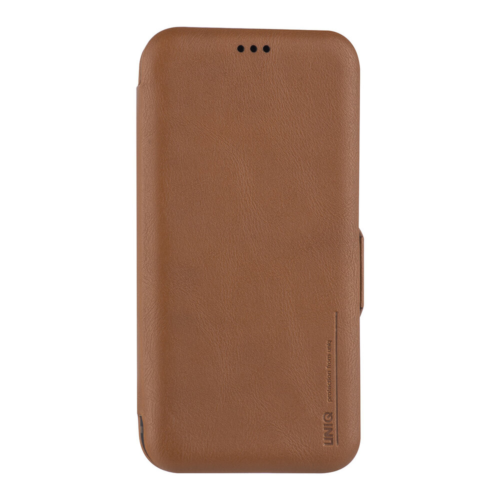 UNIQ Accessory UNIQ Accessory LichtBruin hoesje iPhone 12 - 12 Pro - Book Case UNIQ Accessory UNIQ Accessory LichtBruin hoesje iPhone 12 - 12 Pro - Book Case