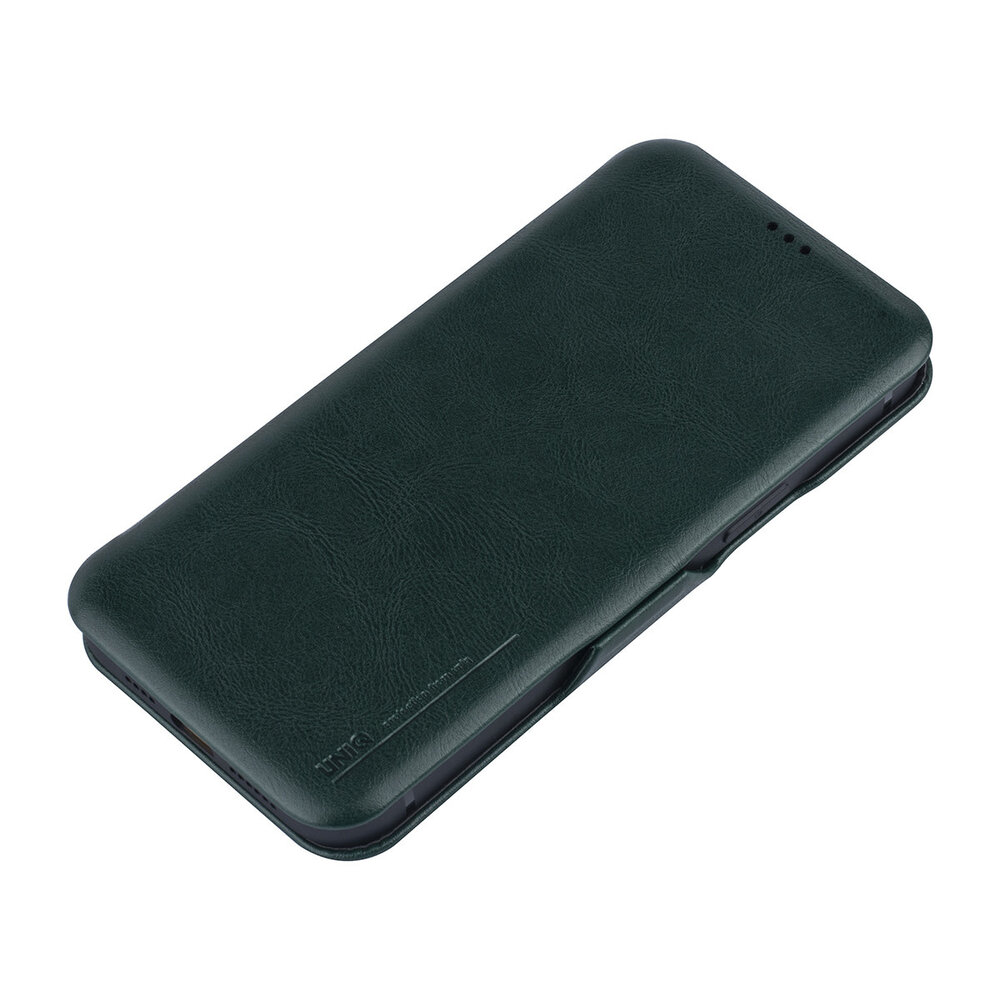 UNIQ Accessory Apple iPhone 12 Pro Max Green Book type case - Card Holder UNIQ Accessory Apple iPhone 12 Pro Max Green Book type case - Card Holder