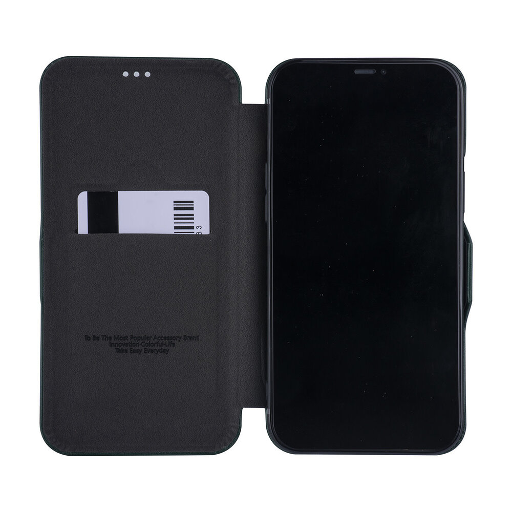 UNIQ Accessory Apple iPhone 12 Pro Max Green Book type case - Card Holder UNIQ Accessory Apple iPhone 12 Pro Max Green Book type case - Card Holder