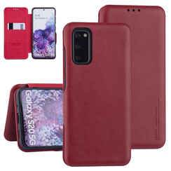 Samsung Galaxy S20 Rouge Book type housse - Titulaire de la carte