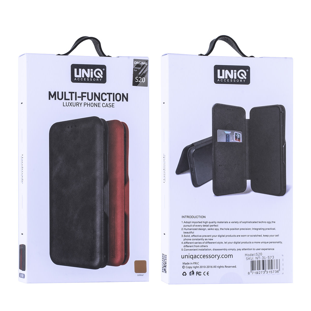 UNIQ Accessory UNIQ Accessory Samsung Galaxy S20 Book Case hoesje - Bruin, foto 6 van 6
