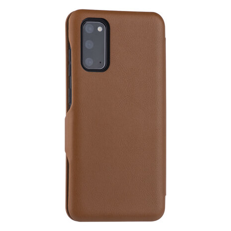 UNIQ Accessory Samsung Galaxy S20 Light Brown Book type case - Card Holder UNIQ Accessory Samsung Galaxy S20 Light Brown Book type case - Card Holder
