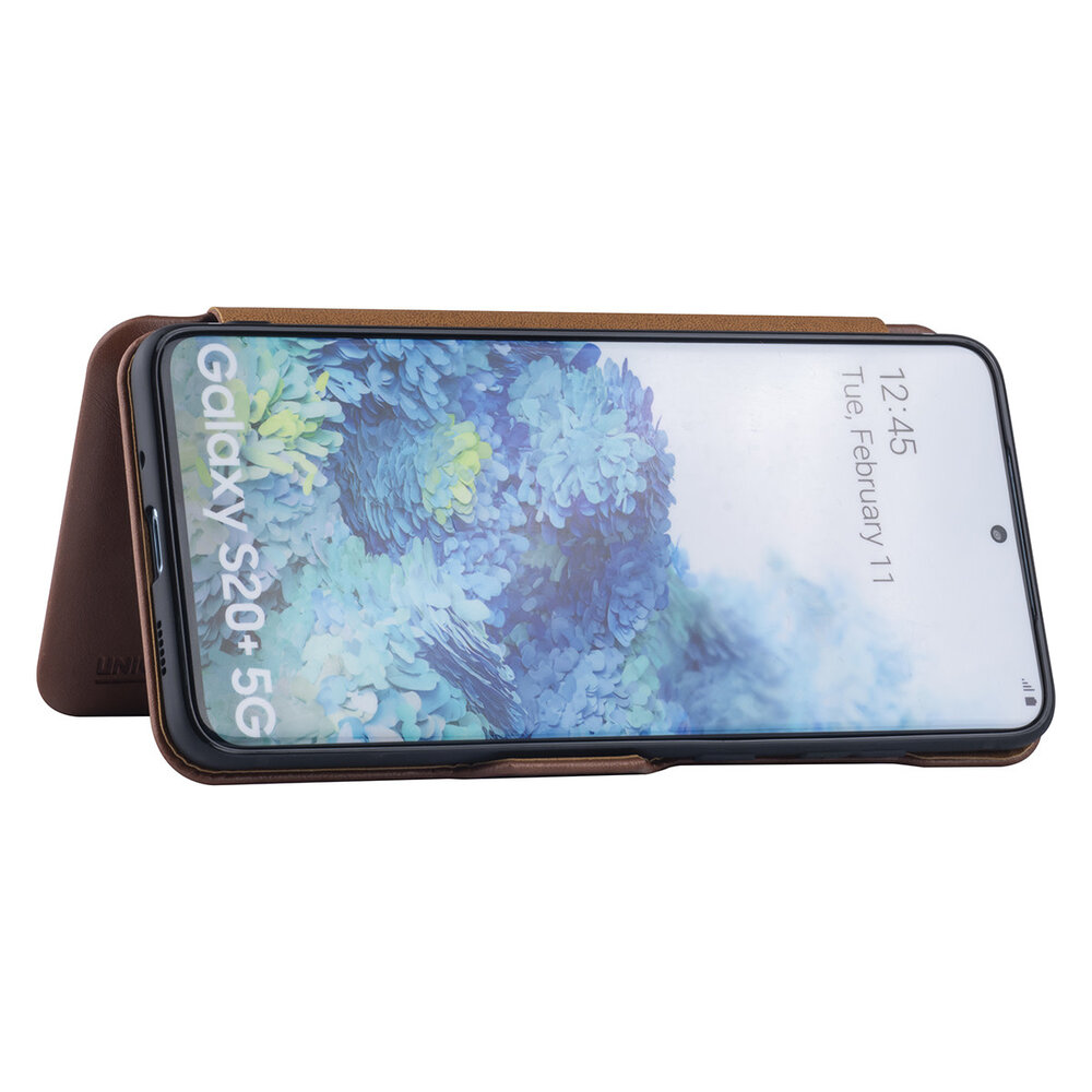 UNIQ Accessory Samsung Galaxy S20 Plus Braun Book-Case hul - Kartenhalter UNIQ Accessory Samsung Galaxy S20 Plus Braun Book-Case hul - Kartenhalter