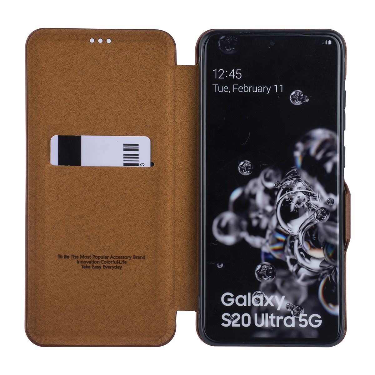 UNIQ Accessory UNIQ Accessory Samsung Galaxy S20 Ultra Book Case hoesje - Bruin, foto 4 van 6