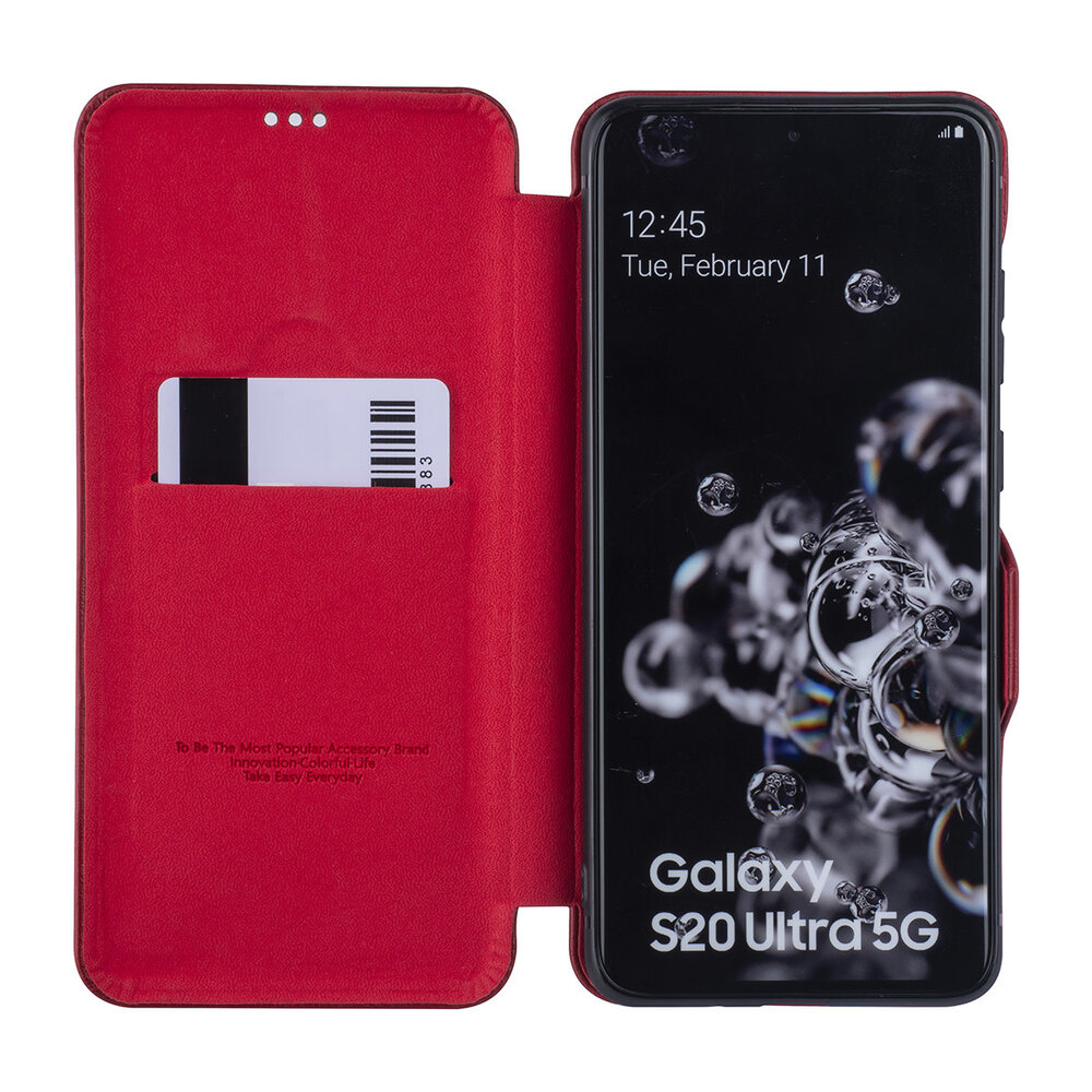 UNIQ Accessory Samsung Galaxy S20 Ultra Rot Book-Case hul - Kartenhalter UNIQ Accessory Samsung Galaxy S20 Ultra Rot Book-Case hul - Kartenhalter