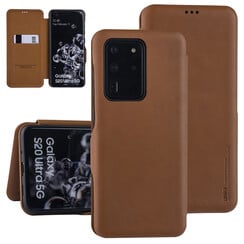 UNIQ Accessory Samsung Galaxy S20 Ultra Book Case hoesje - Licht Bruin