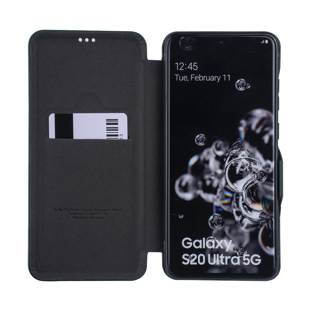 UNIQ Accessory Samsung Galaxy S20 Ultra Green Book type case - Card Holder UNIQ Accessory Samsung Galaxy S20 Ultra Green Book type case - Card Holder