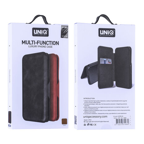 UNIQ Accessory UNIQ Accessory Samsung Galaxy Note 20 Book Case hoesje - Bruin UNIQ Accessory UNIQ Accessory Samsung Galaxy Note 20 Book Case hoesje - Bruin